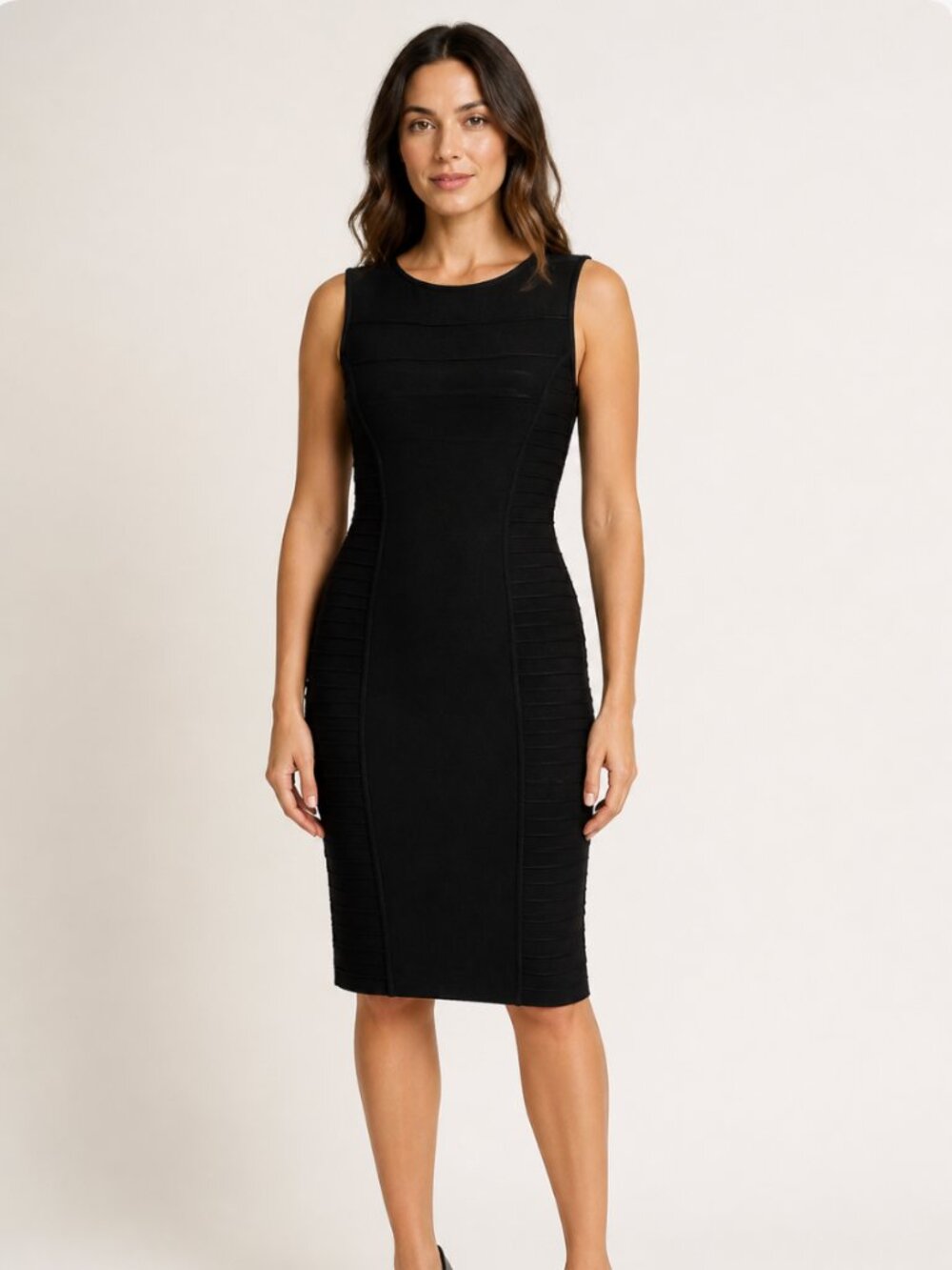 Black Ted Baker Sleeveless Bodycon Dress